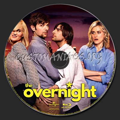 The Overnight (2015) blu-ray label