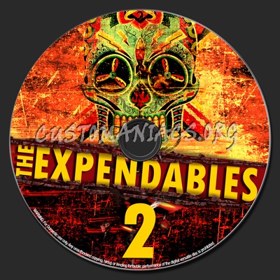 The Expendables 2 dvd label