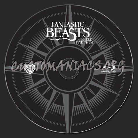 Fantastic Beasts and Where To Find Them blu-ray label