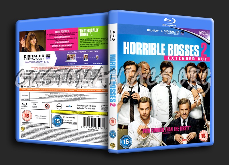 Horrible Bosses 2 blu-ray cover