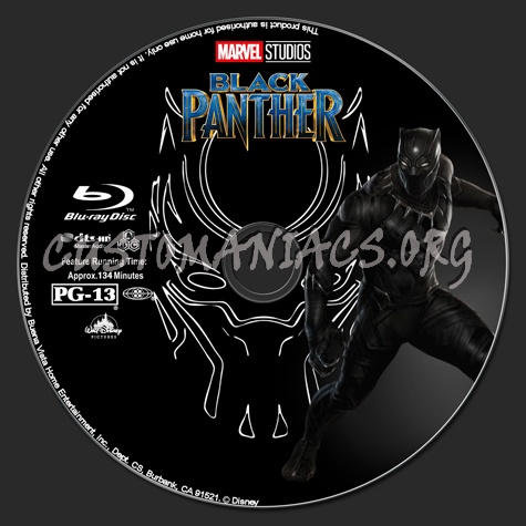 Black Panther blu-ray label