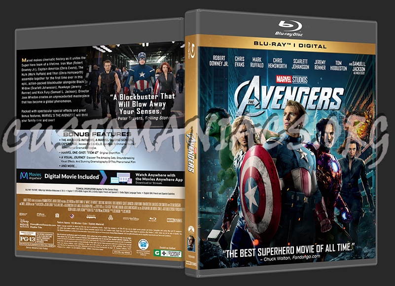 The Avengers (2D/3D/4K) blu-ray cover