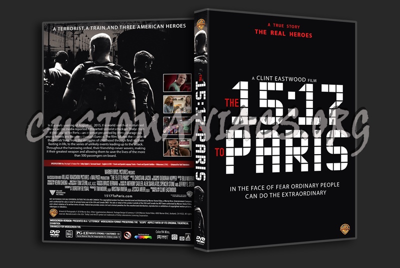 The 15:17 To Paris dvd cover