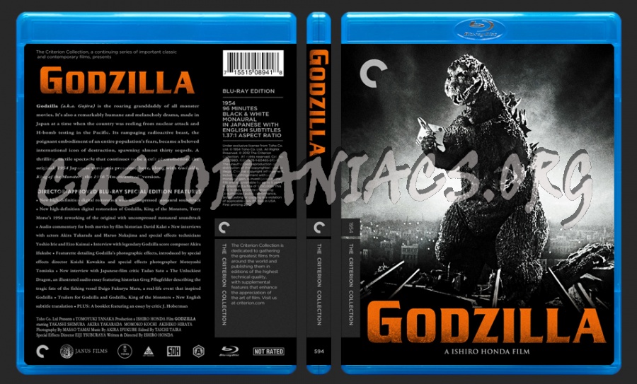 594 - Godzilla blu-ray cover