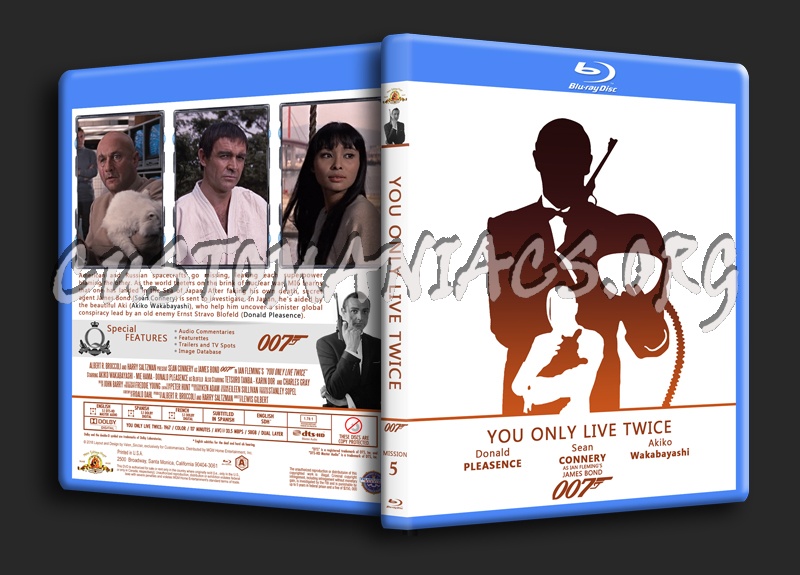 You Only Live Twice - The James Bond 007 Collection blu-ray cover