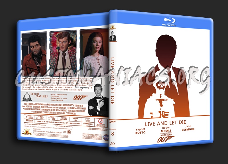 Live And Let Die - The James Bond 007 Collection blu-ray cover