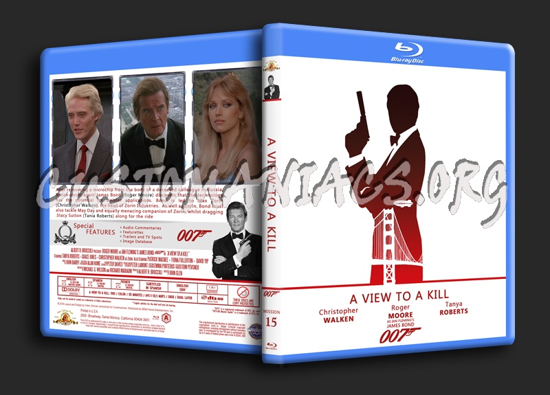 A View To A Kill - The James Bond 007 Collection blu-ray cover