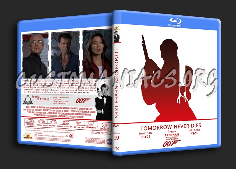 Tomorrow Never Dies - The James Bond 007 Collection blu-ray cover