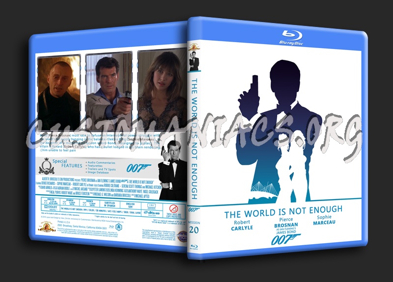 The World Is Not Enough - The James Bond 007 Collection blu-ray cover