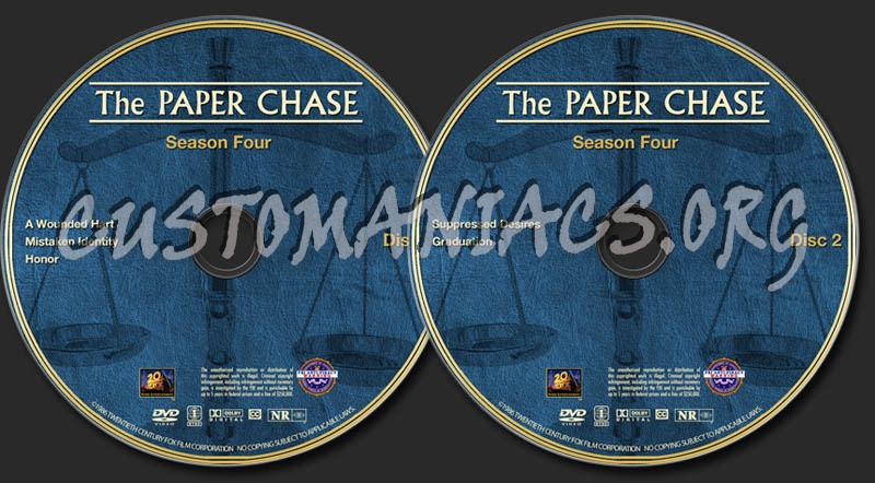 The Paper Chase - Season 4 dvd label