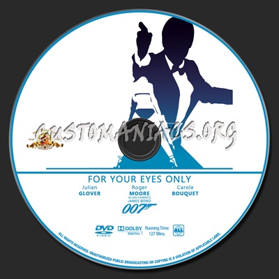 007 Collection - For Your Eyes Only dvd label