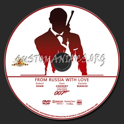 007 Collection - From Russia With Love dvd label