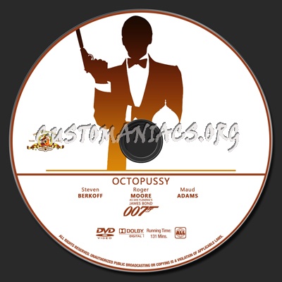 007 Collection - Octopussy dvd label