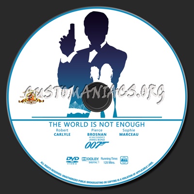 007 Collection - The World Is Not Enough dvd label