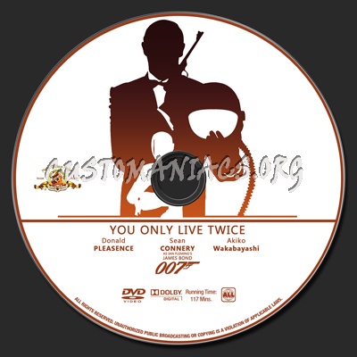 007 Collection - You Only Live Twice dvd label