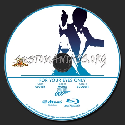 007 Collection - For Your Eyes Only blu-ray label