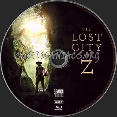 The Lost City of Z blu-ray label