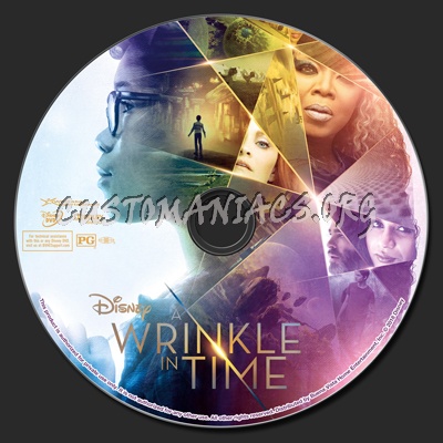 A Wrinkle In Time (2018) dvd label