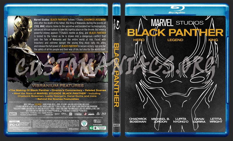 Black Panther blu-ray cover