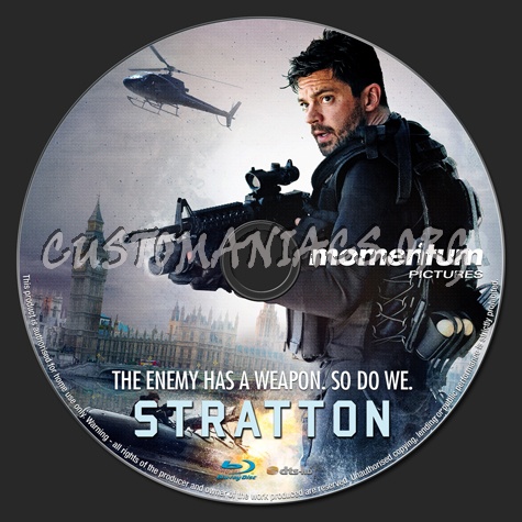 Stratton (2018) blu-ray label