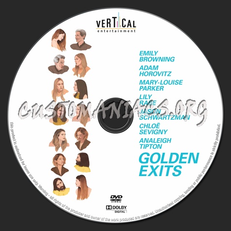 Golden Exits (2018) dvd label