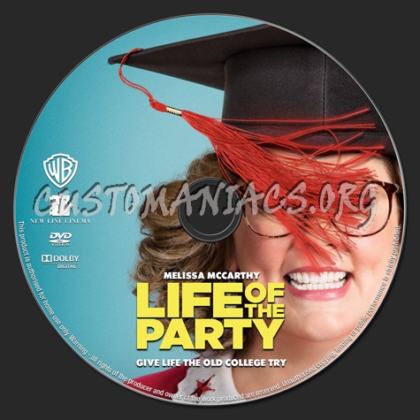 Life of the Party (2018) dvd label