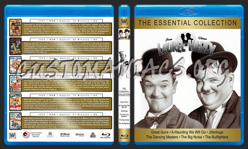 Laurel & Hardy: The Essential Collection blu-ray cover