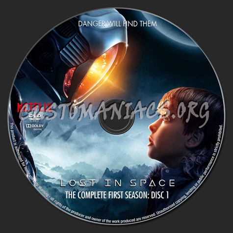 Lost in Space Season 1 dvd label