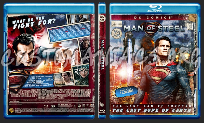 Man Of Steel - Matush Comics Collection blu-ray cover