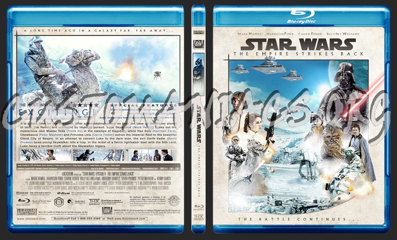 Star Wars : Episode V - The Empire Strikes Back blu-ray cover