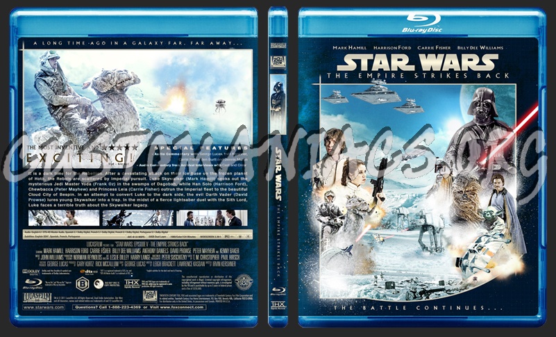 Star Wars : Episode V - The Empire Strikes Back blu-ray cover