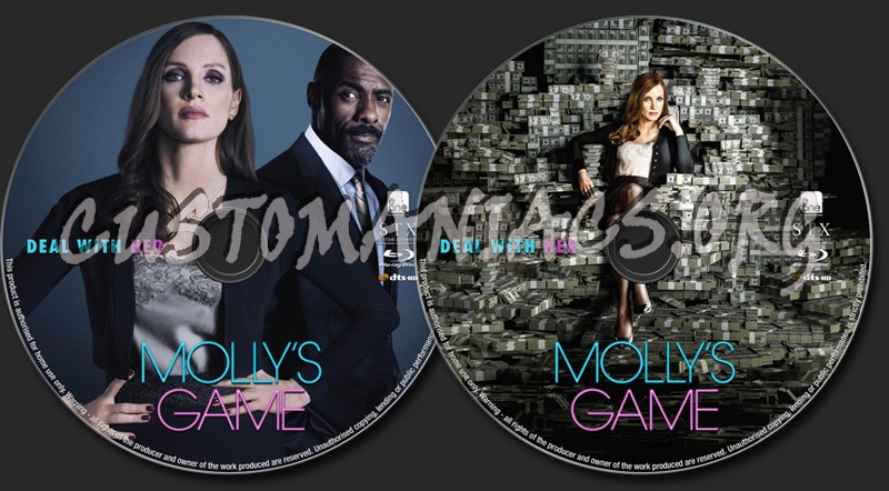 Molly's Game blu-ray label