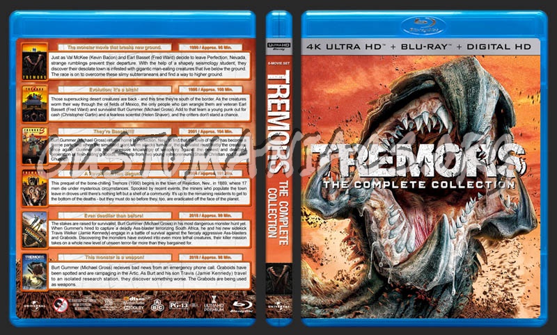 Tremors: The Complete Collection (4K) blu-ray cover