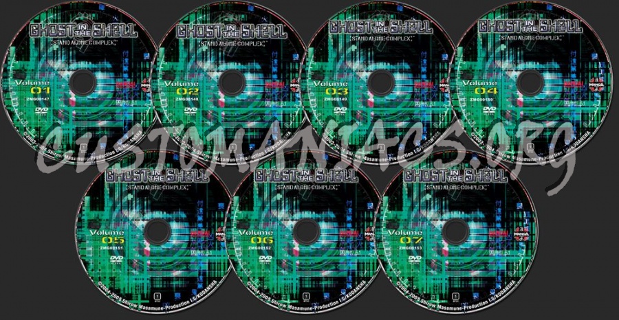 Ghost in the Shell Volume 1 dvd label