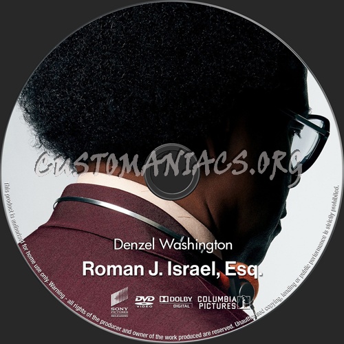 Roman J Israel Esq dvd label