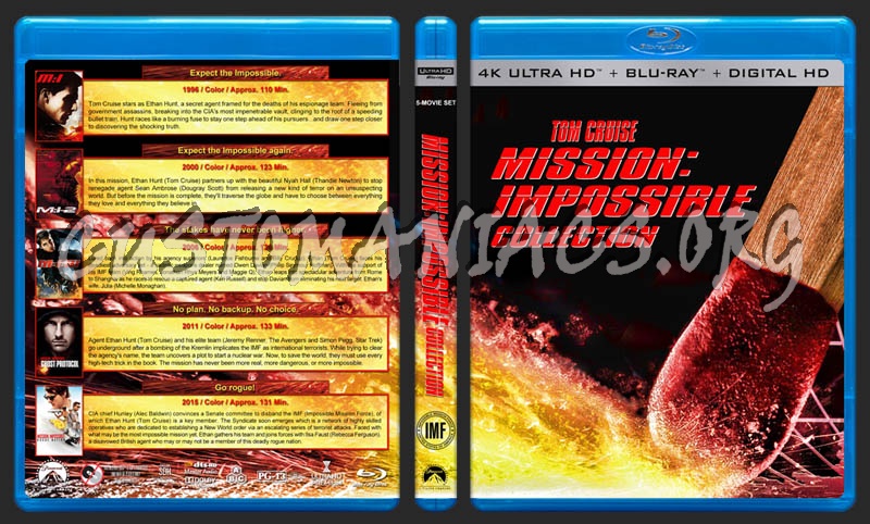 Mission Impossible Collection (4K) blu-ray cover