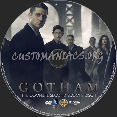 Gotham Season 2 dvd label