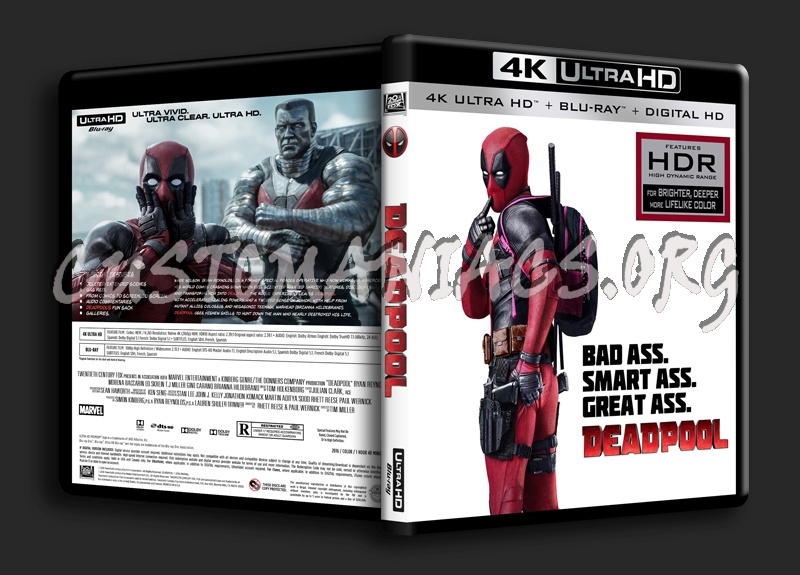 Deadpool 4K blu-ray cover