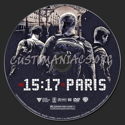 The 15:17 to Paris dvd label