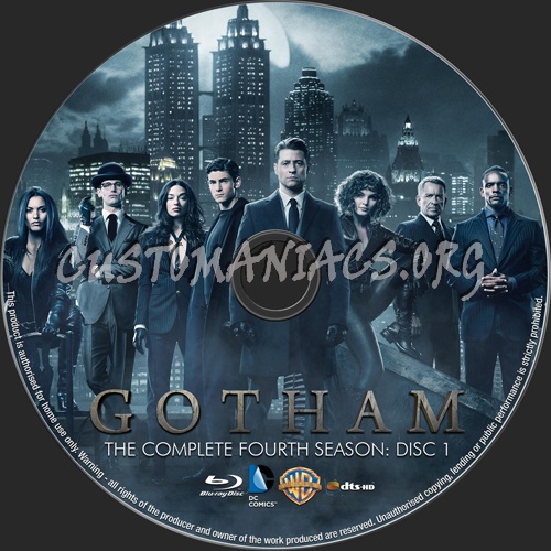 Gotham Season 4 blu-ray label