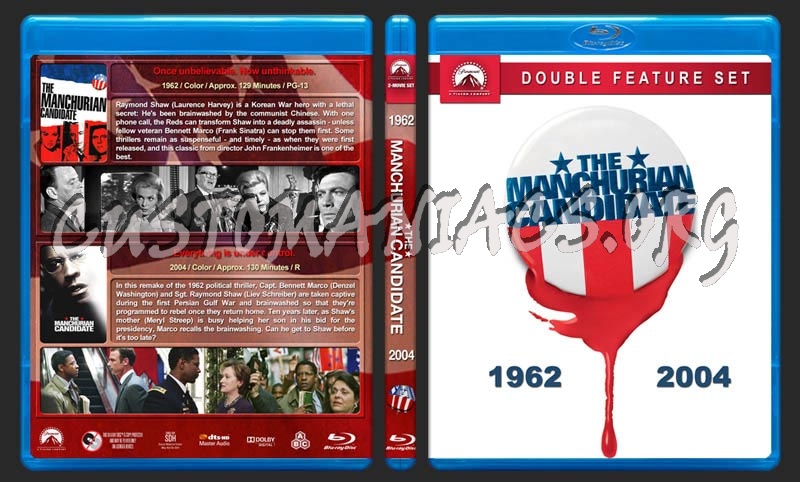 The Manchurian Candidate Double Feature blu-ray cover