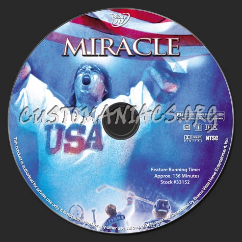 Miracle dvd label