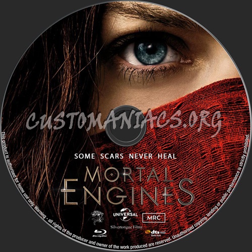 Mortal Engines blu-ray label