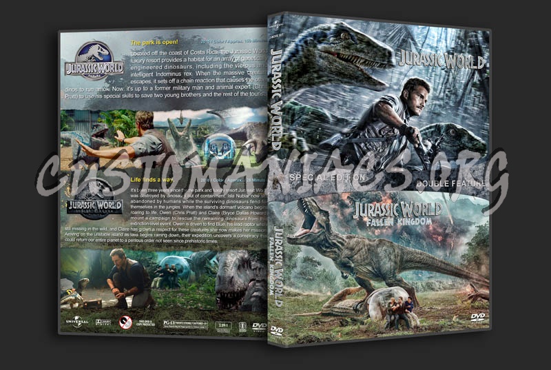 Jurassic World Double Feature dvd cover