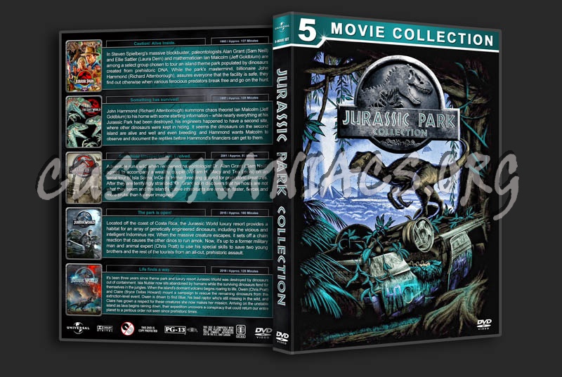 Jurassic Park Collection (5) dvd cover