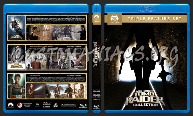 Tomb Raider Collection blu-ray cover