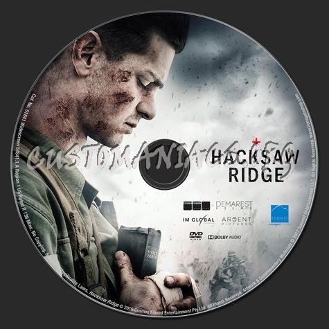 Hacksaw Ridge dvd label