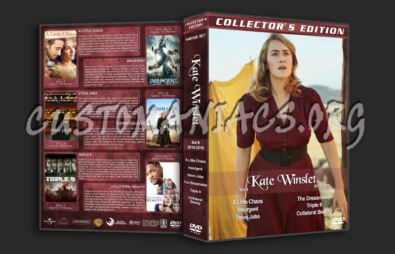 Kate Winslet Filmography - Set 6 (2014-2016) dvd cover