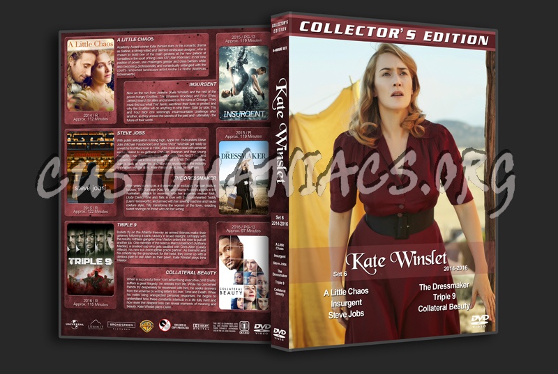 Kate Winslet Filmography - Set 6 (2014-2016) dvd cover