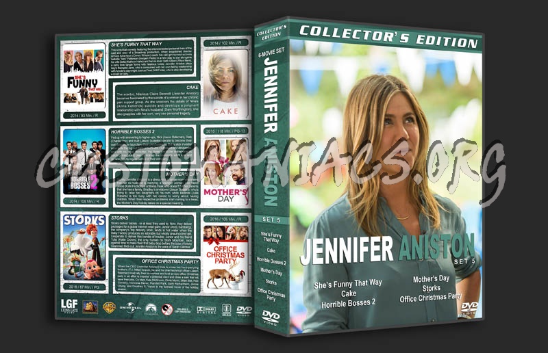 Jennifer Aniston Collection - Set 5 dvd cover